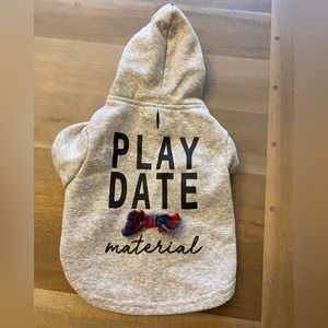 Play Date Material Dog Hoodie